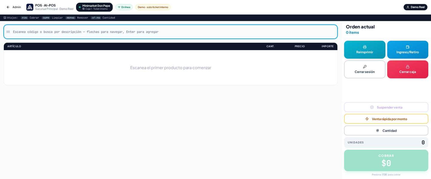 La caja abre con el PIN del cajero